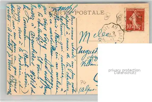 AK / Ansichtskarte Chamonix Vue generale et le Mont Blanc Chamonix