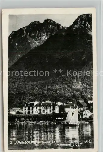 AK / Ansichtskarte Saint Gingolph_Haute_Savoie Au Lac Leman Mont Grammont Alpes Saint Gingolph_Haute
