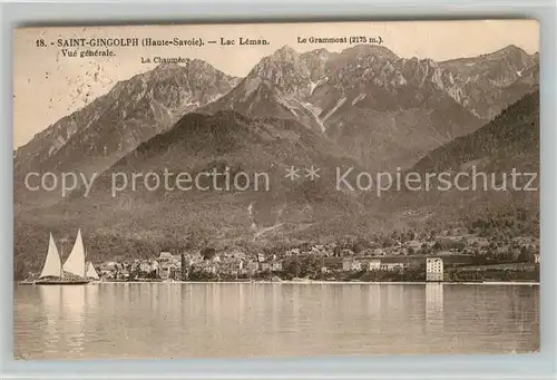 AK / Ansichtskarte Saint Gingolph_Haute_Savoie Lac Leman Mont Grammont Alpes Saint Gingolph_Haute