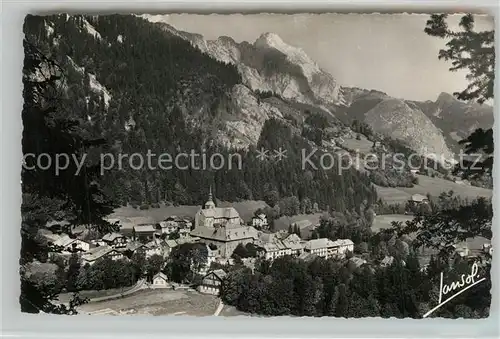 AK / Ansichtskarte Abondance Vue generale et Pointe du Chauffe Alpes Abondance