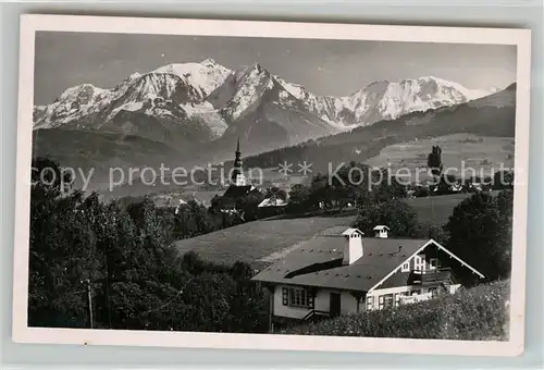 AK / Ansichtskarte Combloux Panorama Mont Blanc Alpes Francaises Combloux