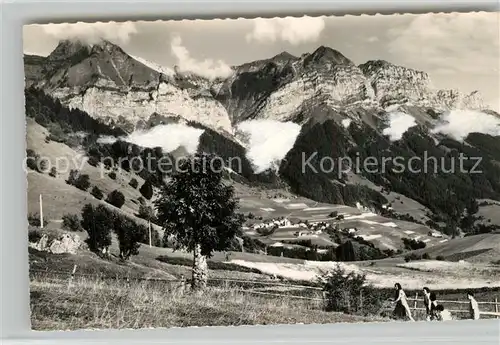 AK / Ansichtskarte Montmin Panorama Massif de la Tournette Alpes Francaises Montmin