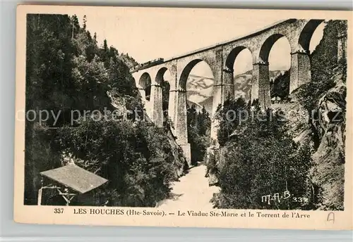 AK / Ansichtskarte Les_Houches Viaduc Sainte Marie et Torrent de l Arve Les_Houches