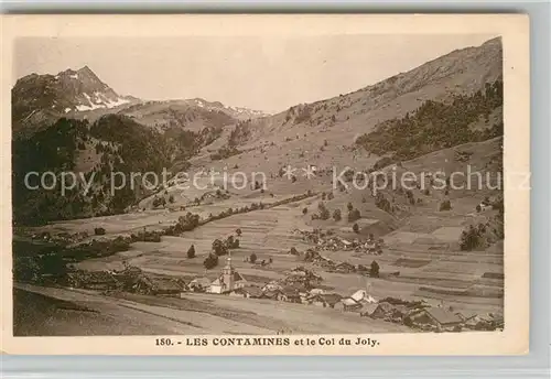 AK / Ansichtskarte Les_Contamines Montjoie Panorama Col du July Alpes Les_Contamines Montjoie