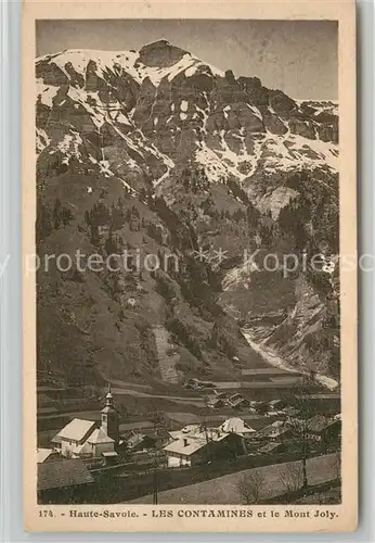 AK / Ansichtskarte Les_Contamines Montjoie Panorama Mont July Alpes Les_Contamines Montjoie