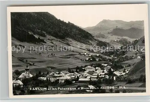 AK / Ansichtskarte Lullin Panorama Paturages d Hirmentes Alpes Lullin