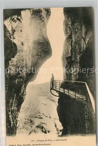 AK / Ansichtskarte Lovagny Gorges du Fier Lovagny