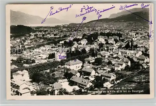 AK / Ansichtskarte Aix les Bains Panorama Lac du Bourget Alpes Aix les Bains