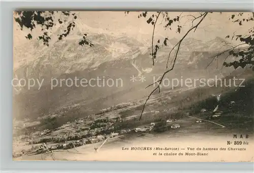 AK / Ansichtskarte Les_Houches Vue du hameau des Chavants Chaine du Mont Blanc Alpes Francaises Les_Houches