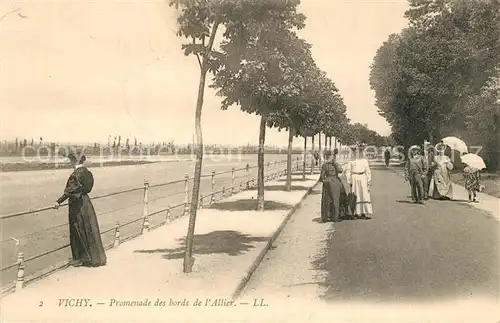 AK / Ansichtskarte Vichy_Allier Promenade des bords de l Allier Vichy Allier