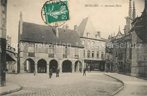 AK / Ansichtskarte Moulins_Allier Ancienne Halle Moulins Allier