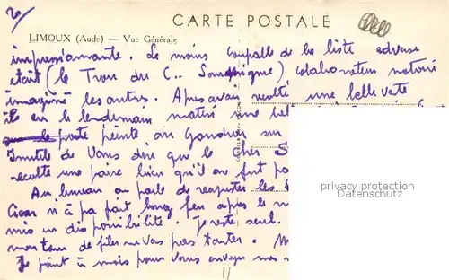 AK / Ansichtskarte Limoux Vue generale Limoux