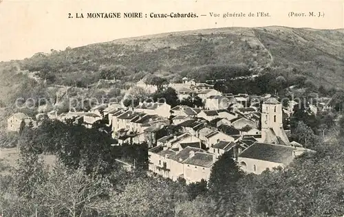 AK / Ansichtskarte Cuxac Cabardes Vue generale de l Est Cuxac Cabardes