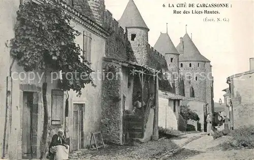 AK / Ansichtskarte Carcassonne Rue des Lices Hautes Carcassonne