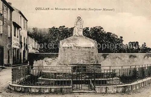 AK / Ansichtskarte Quillan Monument aux Morts Quillan