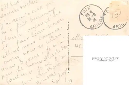 AK / Ansichtskarte Foix Vue sur la vallee de lAriege en amont Foix