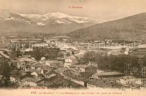 AK / Ansichtskarte Lavelanet Vue generale et les Usines Au fondle Fourcat Lavelanet