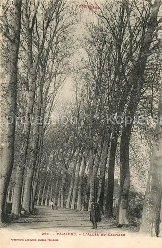 AK / Ansichtskarte Pamiers Allee du Calvaire Pamiers