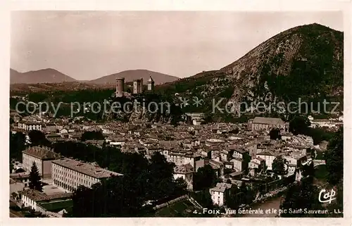 AK / Ansichtskarte Foix Vue generale et le pic Saint Sauveur Foix