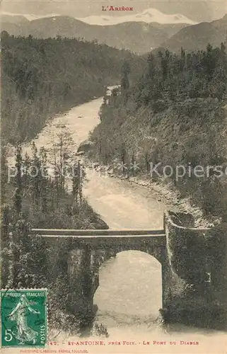 AK / Ansichtskarte Saint_Antoine_Foix Le Pont du Diable 
