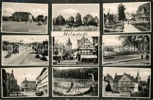 Helmstedt Sternplatz Hausmannsturm Walpurgiskirchturm Markt Rathaus Helmstedt