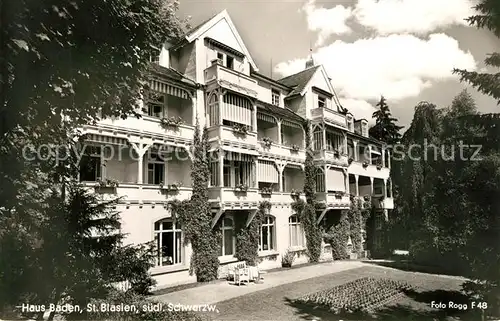 St_Blasien Haus Baden St_Blasien