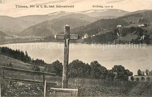 Titisee Wegkreuz Feldberg Titisee