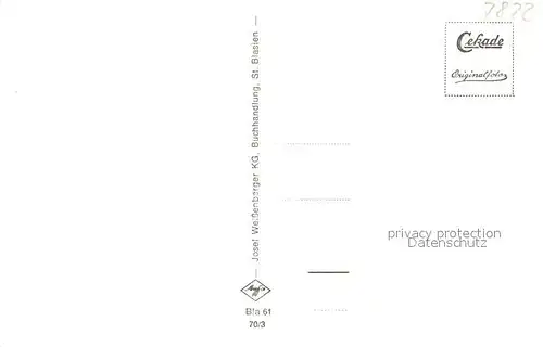 St_Blasien Dom Alb WC Wegweiser Mann Frau Hauptstrasse St_Blasien