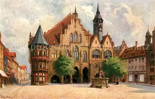 Hildesheim Rathaus Kuenstlerkarte  Hildesheim