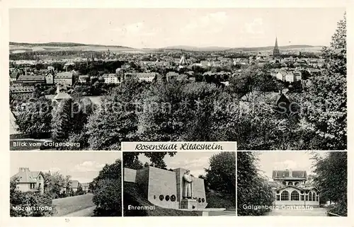 Hildesheim Panorama Mozartstrasse Ehrenmal Galgenberg Gaststaette Hildesheim
