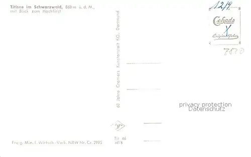 Titisee Fliegeraufnahme Neustat Hochfirst Lenzkirch Titisee