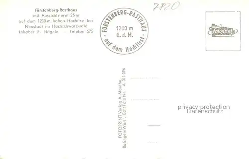 Hochfirst_Berg Hochfirstturm Wegweiser Saigerkreuz Rasthaus Hochfirst_Berg