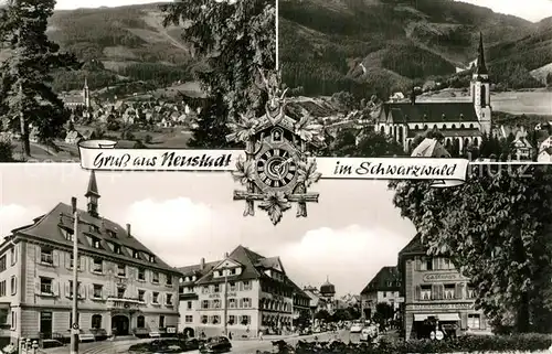 Neustadt_Schwarzwald Panorama Kirche Rathaus Stadtansicht Neustadt_Schwarzwald