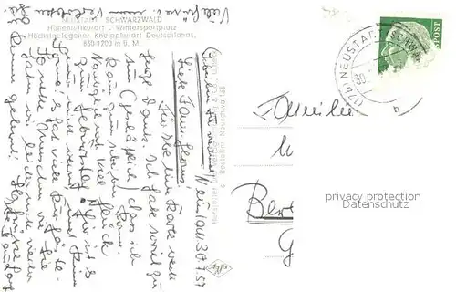 Neustadt_Schwarzwald Panorama Kirche Rathaus Stadtansicht Neustadt_Schwarzwald