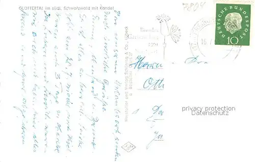 Glottertal Kandel Panorama Glottertal