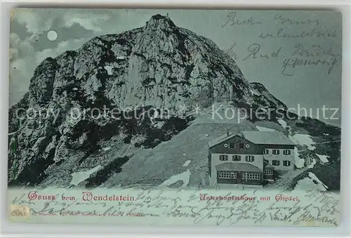 Wendelstein_Berg Unterkunftshaus Mondschein Wendelstein_Berg