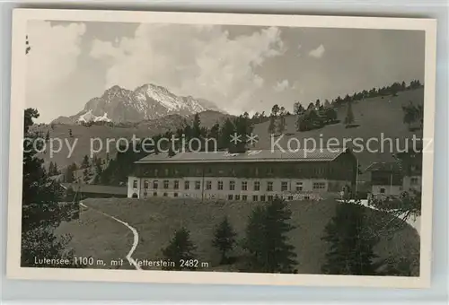 Wetterstein Lutensee Wetterstein