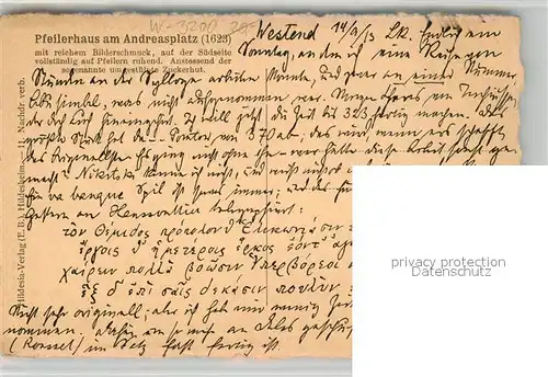 Hildesheim Pfeilerhaus am Andreasplatz Hildesheim