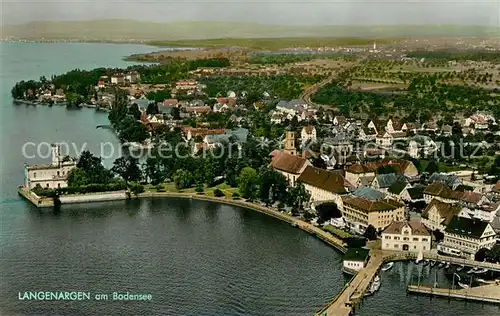 Langenargen_Bodensee Fliegeraufnahme Seepartie Langenargen Bodensee