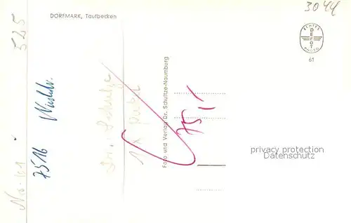 Dorfmark Taufbecken Dorfmark