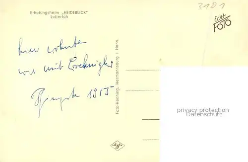 Lutterloh Erholungsheim Heideblick Lutterloh