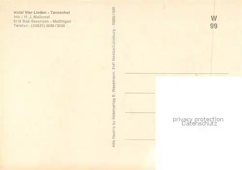 Bad_Bevensen Hotel Vier Linden Tannenhof Bad_Bevensen