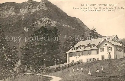 AK / Ansichtskarte Gex Route a la Faucille Pension le Pailly et Mont Rond Gex