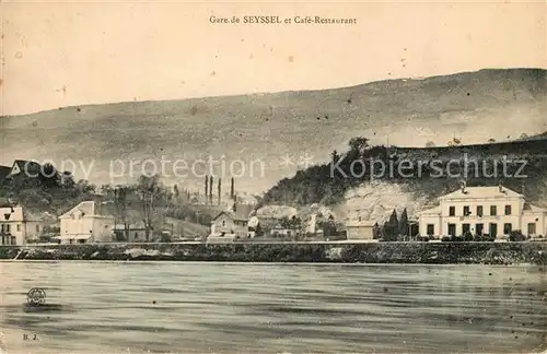 AK / Ansichtskarte Seyssel_Ain Vue de la Riviere Cafe Restaurant Seyssel Ain