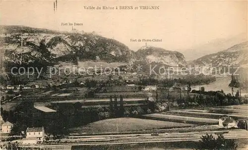 AK / Ansichtskarte Brens_Ain Panorama Vallee du Rhone Brens_Ain