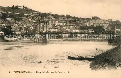 AK / Ansichtskarte Trevoux Vue generale et le Pont Trevoux