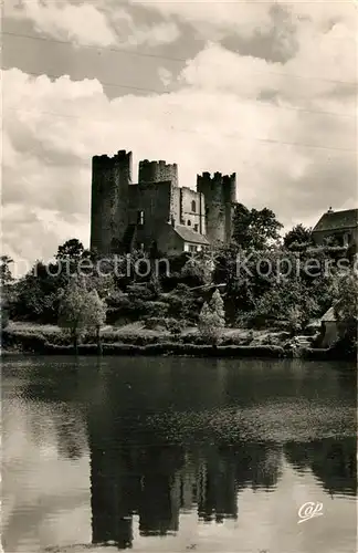 AK / Ansichtskarte Bourbon l_Archambault Chateau vu de l etang Bourbon l Archambault