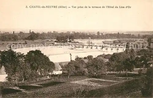 AK / Ansichtskarte Chatel de Neuvre Vue prise de la terrasse de l Hotel du Lion d Or Chatel de Neuvre