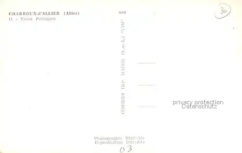 AK / Ansichtskarte Charroux_Allier Vieux Portiques Charroux Allier