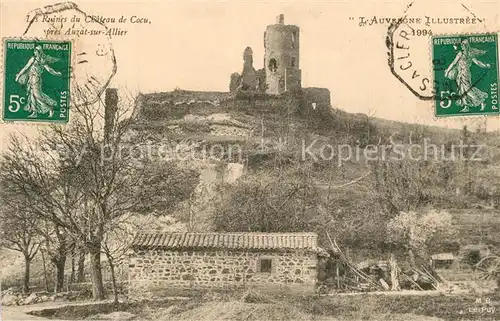 AK / Ansichtskarte Auzat_sur_Allier Ruines du Chateau de Cocu Auzat_sur_Allier